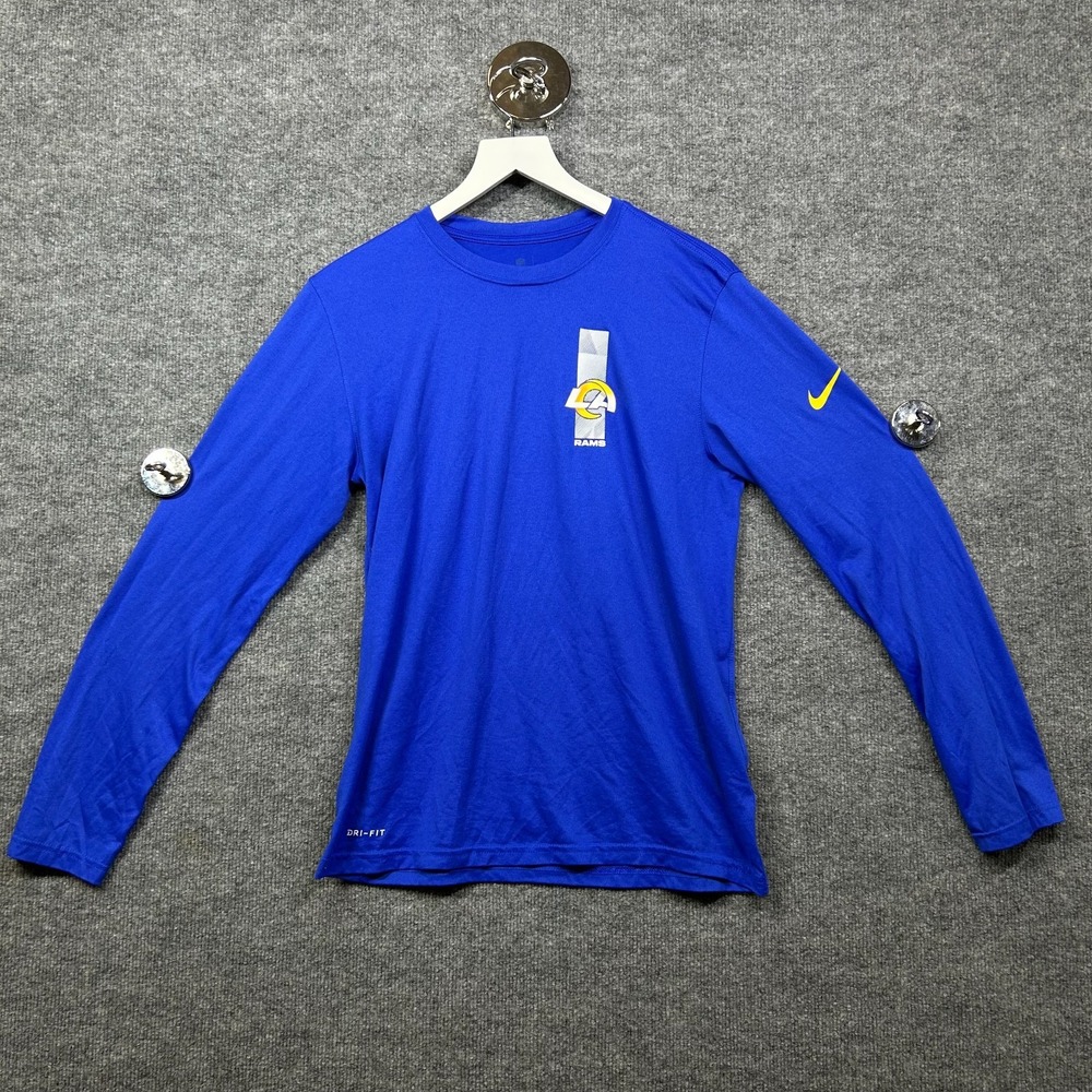 Los Angeles Rams Nike Dri-FIT NFL On Field Long Sleeve Shirt Men's Blue - Medium
